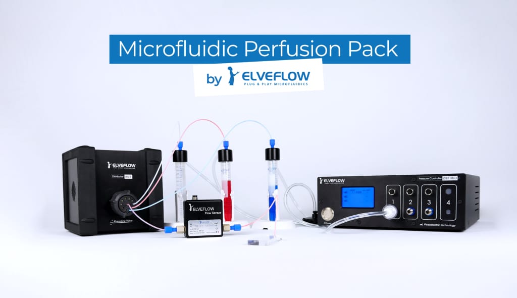 Perfusion pack banner smartphones- setup Elveflow microfluidics