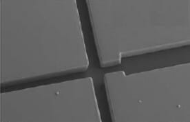 SEM image of TPE microchannels