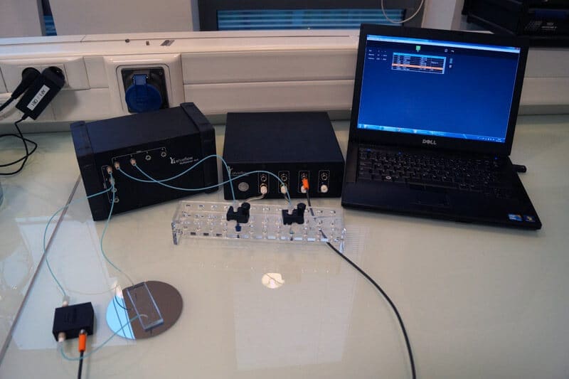 setup microfluidic valve switch