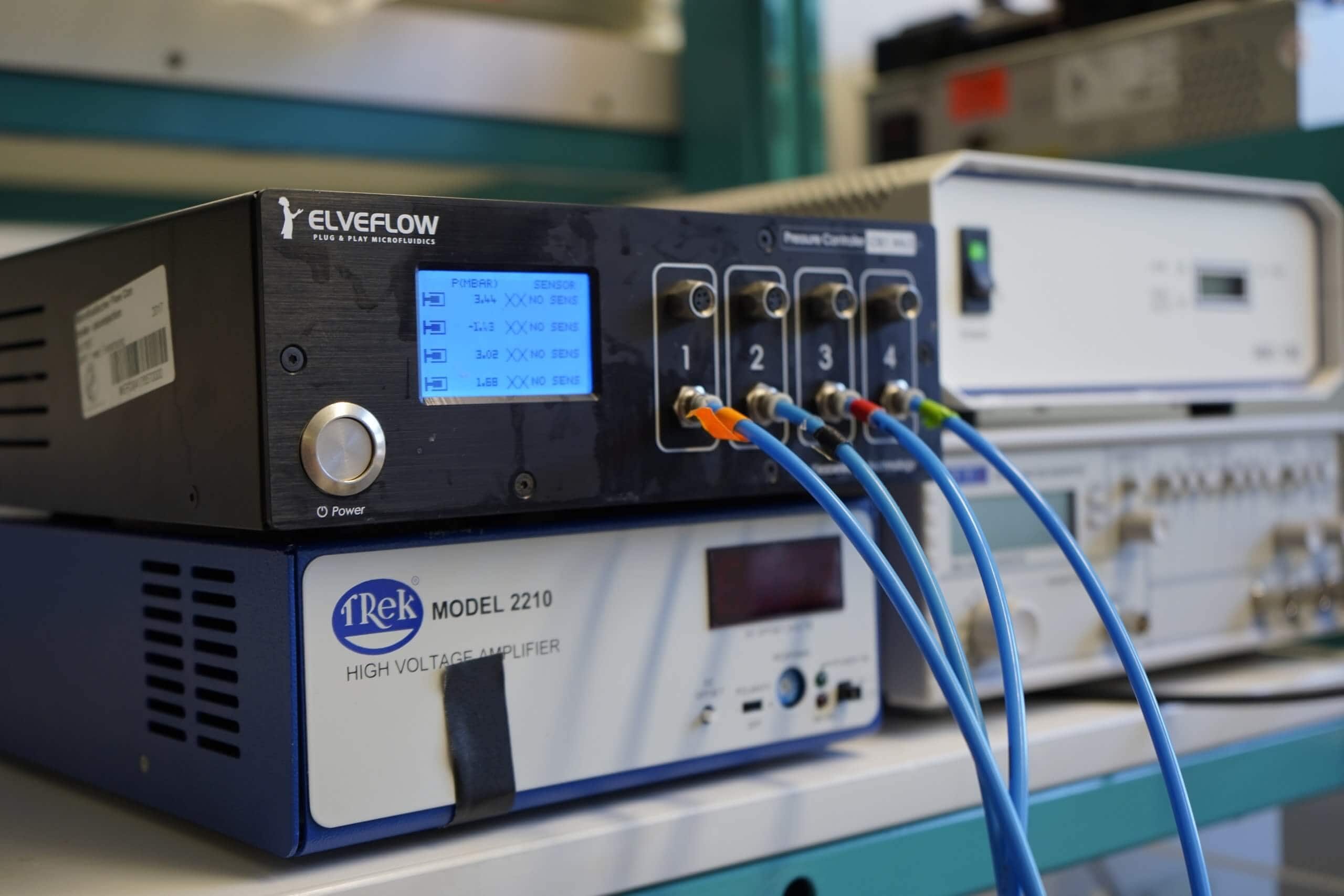 synthetic organelle flow controller scaled