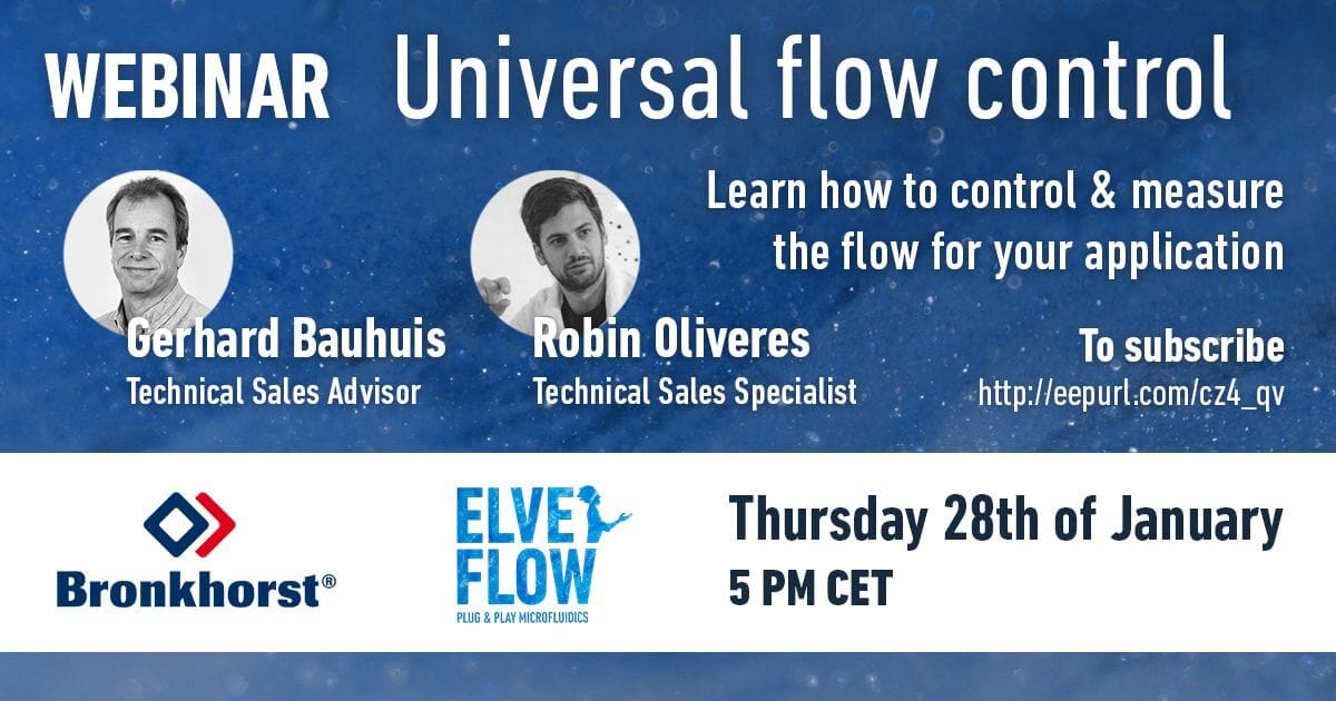 Universal flow control webinar Elveflow Bronkhorst Microfluidics